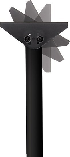 Таванска држачка B-Tech BT7808/B, за цевки Ø50mm, ротација 90°, црна