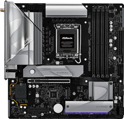 Pлоча Asrock B860M LiveMixer WiFi, Intel B860, DDR5, Micro ATX