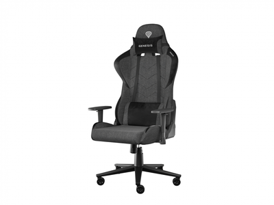 Karrige gaming Genesis Nitro 550 G2, ergonomike, pëlhurë, gri