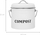 Kosh komposti Kitchen Craft, 3.5L, me kapak me filtër, i bardhë