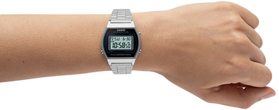 Orë për meshkuj Casio, e argjendtë