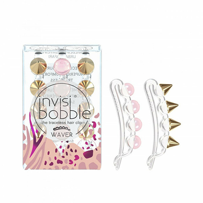 Kapëse flokësh Invisibobble Waver Urban Safari Wildlife Nightlife, 3 copë