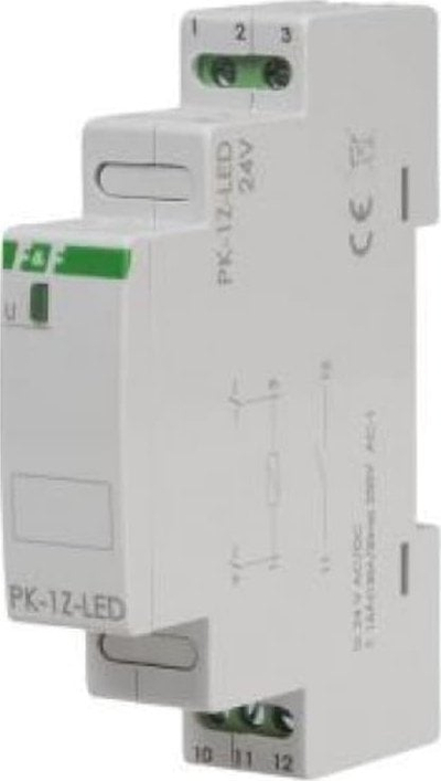 Електромагнетно реле F&amp;F PK-1Z, 24V AC, LED, за DIN шина