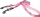 Zinxhir për qen ROGZ Puppy HLM 201, i rregullushëm 110cm, 12mm, rozë