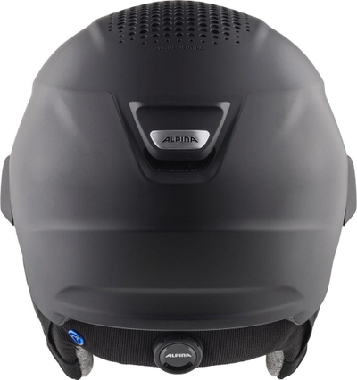 Helm skijimi Alpina Alto V Visor, me vizor, e zezë