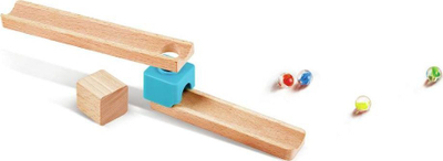 Lojë ndërtimi Hape Marble Run DIY, 81 copa, dru, shumëngjyrëshe