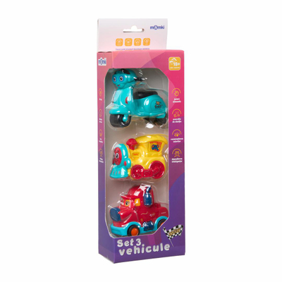 Set lodrash Momki, 3 automjete me inercion, shumëngjyrëshe