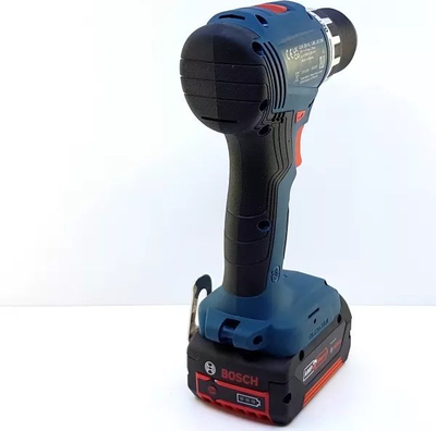 Trapano vidhosëse pa kabllo Bosch GSR 18V-45, 18V, me 2 bateri 3.0Ah, blu