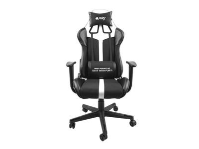 Karrige gaming Fury Avenger XL, ergonomike, e zezë dhe e bardhë