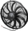 Ventilator radiatorik SPAL 355mm, high efficiency, thithës