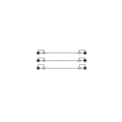 Kabllo Hama Video, 3 RCA plugs - 3 RCA plugs, 2m