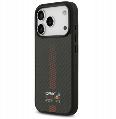 Kapak telefoni Red Bull Case Kevlar Powerbar MagSafe për iPhone 17 Pro, TPU PC, me MagSafe, i zi