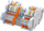 Shirit matës elektrik Wago LPW 847-436/230-1001, 16 dalje, 230V AC, gri