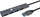 Hub USB Techly IUSB32-HUB4A-4U3SL, 4 porta USB 3.2, 5 Gbps, gri