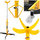 Ngritës hidraulik JCB GEARBOX COMPRESSOR Column Lift, 600kg, kolonë e fortë, i zi