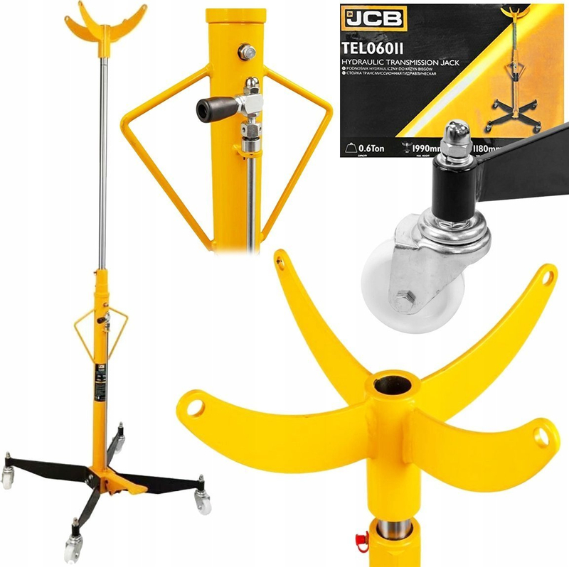 Ngritës hidraulik JCB GEARBOX COMPRESSOR Column Lift, 600kg, kolonë e fortë, i zi