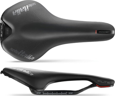 Selino biçiklete Selle Italia Flite Boost Kit Carbonio S, fibra tek, shina karboni, e zezë