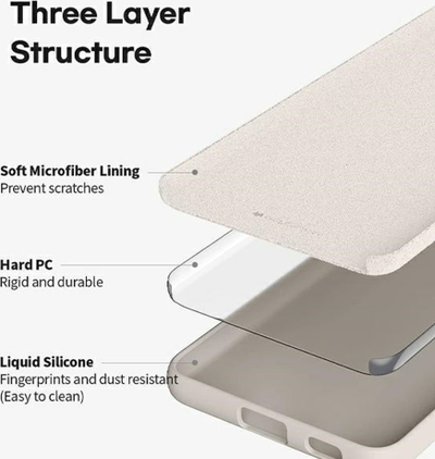Машна за телефон Mercury Silicone за iPhone 15 6.1", светло сива