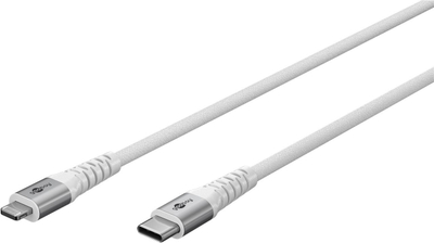 Kabëll USB‑C në Lightning Goobay, 1m, 60W, i bardhë