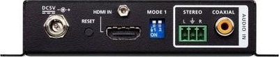 Përsëritës HDMI Aten VC882 True 4K, me futje dhe nxjerrje zëri (Audio Embed / De-Embed), ngjyrë e zezë
