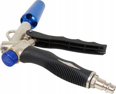 Pistoletë fryrje Silver Blow Gun, gryka Turbo Venturi, trup alumini, e zezë