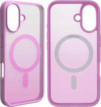 Kapak telefoni Puro Protective Cover për iPhone 16, MagSafe, rozë