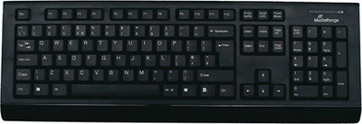 Set tastierë dhe maus MediaRange MROS104-UK, wireless RF, QWERTY UK, i zi