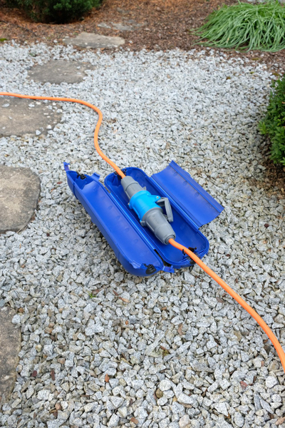 Kuti mbrojtëse kabllosh Brennenstuhl 1160540 Safebox CEE, 230V, IP44, blu