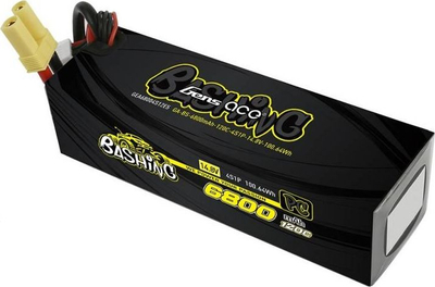Bateri LiPo Gens Ace Bashing 4S, 6800mAh 14.8V, 120C, e zezë