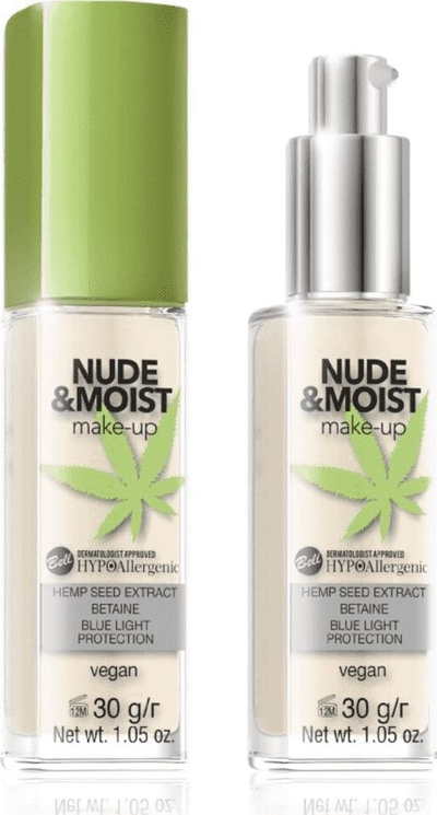Течна пудра за лице Bell Nude & Moist, 02, 30 г