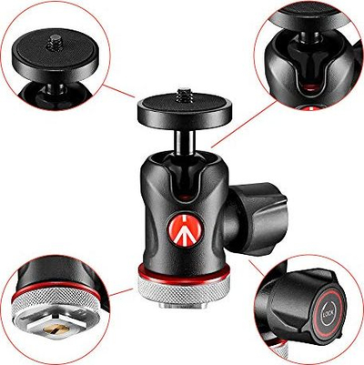 Tripod Manfrotto Befree Advanced MKBFRLA4BK BH, alumin, 3 seksione, i zi argjendtë