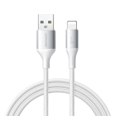 Kabllo USB Joyroom S-A28 Flash Series, USB-A me Lightning, 2 metra, 30W, e bardhë