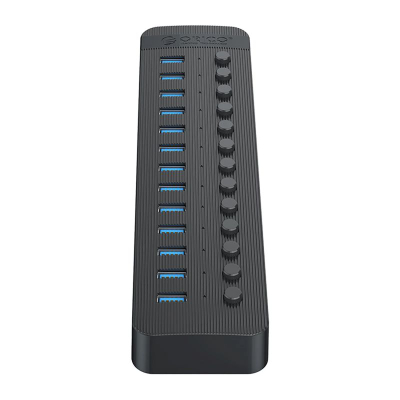 Hub USB Orico CT2U3-13AB, 13 porta USB 3.0, me çelësa, ngjyrë e zezë