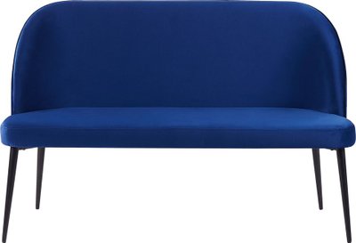 Divan kuzhine Beliani Osby, 2 vende, kadife, blu navy