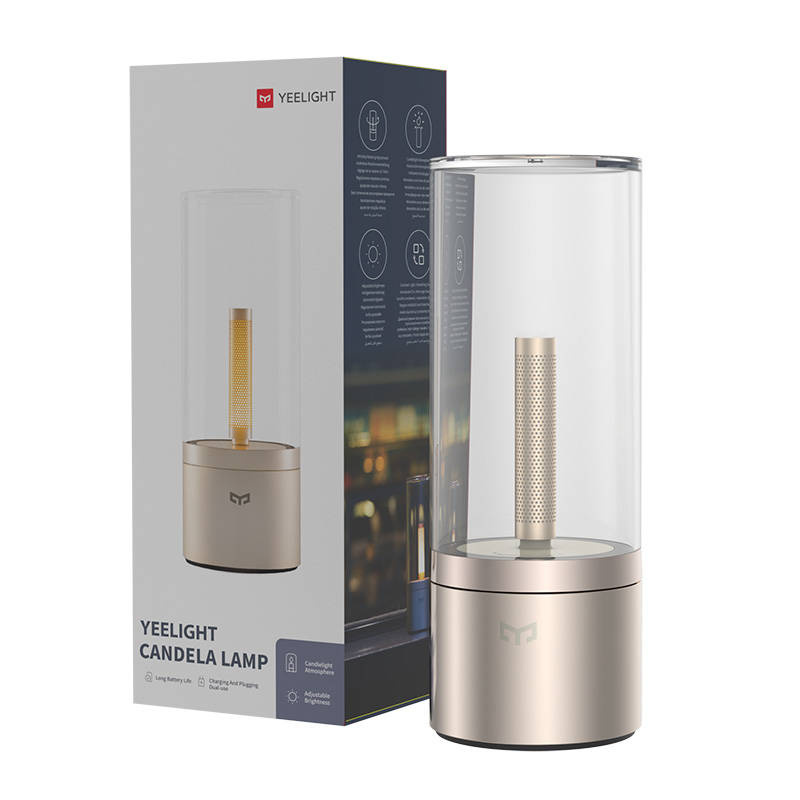 Llambë ambienti Yeelight Candela YLFWD-0019, 2500 mAh, USB C, ngjyrë ari
