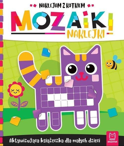 Libër aktiviteti me mozaikë me ngjitëse, I Stick With A Kitten, për kalamaj të vegjël, shumëngjyrësh