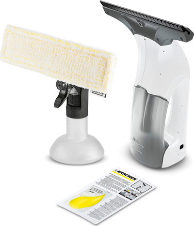 Pastrues xhamash Karcher WV 2 Plus, me bateri, i verdhë