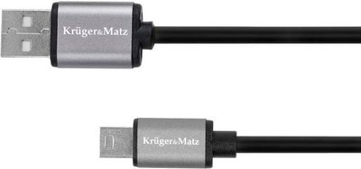 Кабел USB Kruger &amp; Matz KM1241, USB во Mini USB, 1m, црн