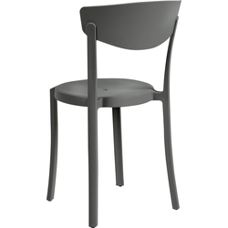 Set karrigesh kopshti Beliani VIESTE, 4 copë, plastike, gri e errët