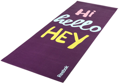 Tapet yoga Reebok RAYG-11030HH, 4 mm, antirrëshqitës, vjollcë