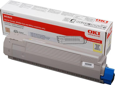 Toner OKI 44059209 MC860, origjinal, i verdhë