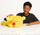 Lodër pelushi Pokemon Pikachu, 18", duke fjetur, e verdhë