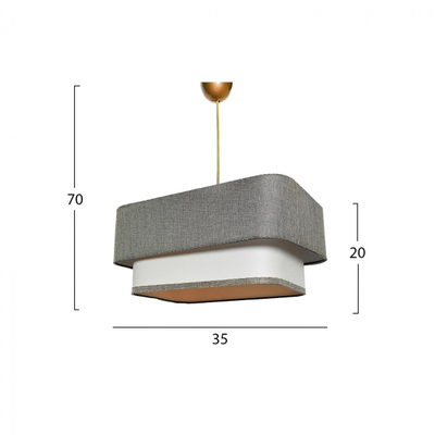 Llambë tavani tekstil 35×20×70 cm (HM7374.03)