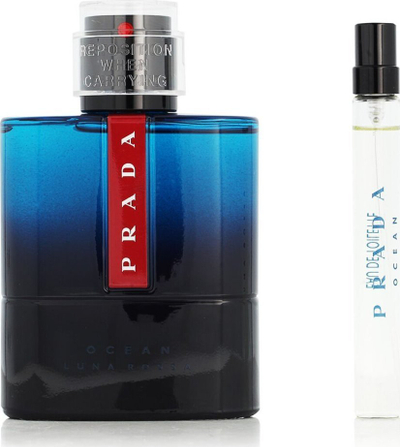 Set dhurate parfum Prada Luna Rossa Ocean EDT, 100ml, 10ml, per burra