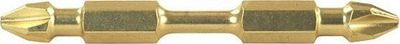 Bit magnetik i dyfishtë për kaçavidë PZ2, 150mm, set 2 copë, ngjyrë argjendtë