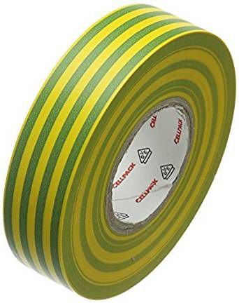 Shirit izolues PVC Cellpack 128, 25m, verdhë jeshile