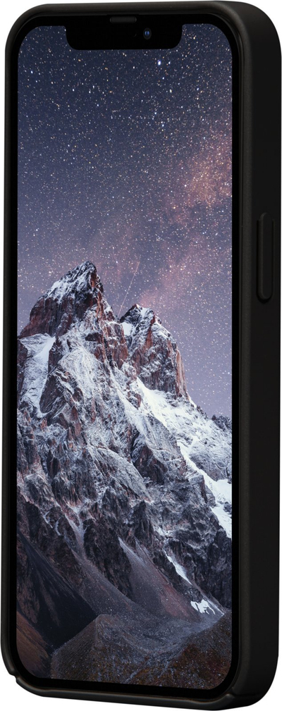 Këshe mbrojtëse Dbramante1928 Dune për iPhone 14, plastikë e ricikluar, e zezë