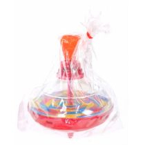 Lodër top rrotullues Chuc, 10 cm, transparent, shumëngjyrësh