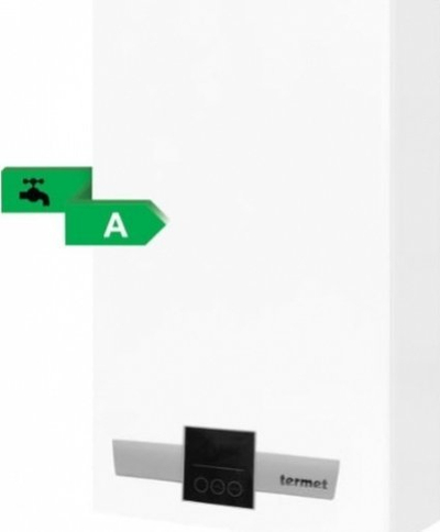 Ngrohës uji me gaz Termet Aqua Comfort Eco GT-19-03, 19 kW, presion 1 MPa, i bardhë