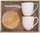 Set filxhanësh me pjatë Orion BAMBU, 0.37L, 2 copë, të bardhë